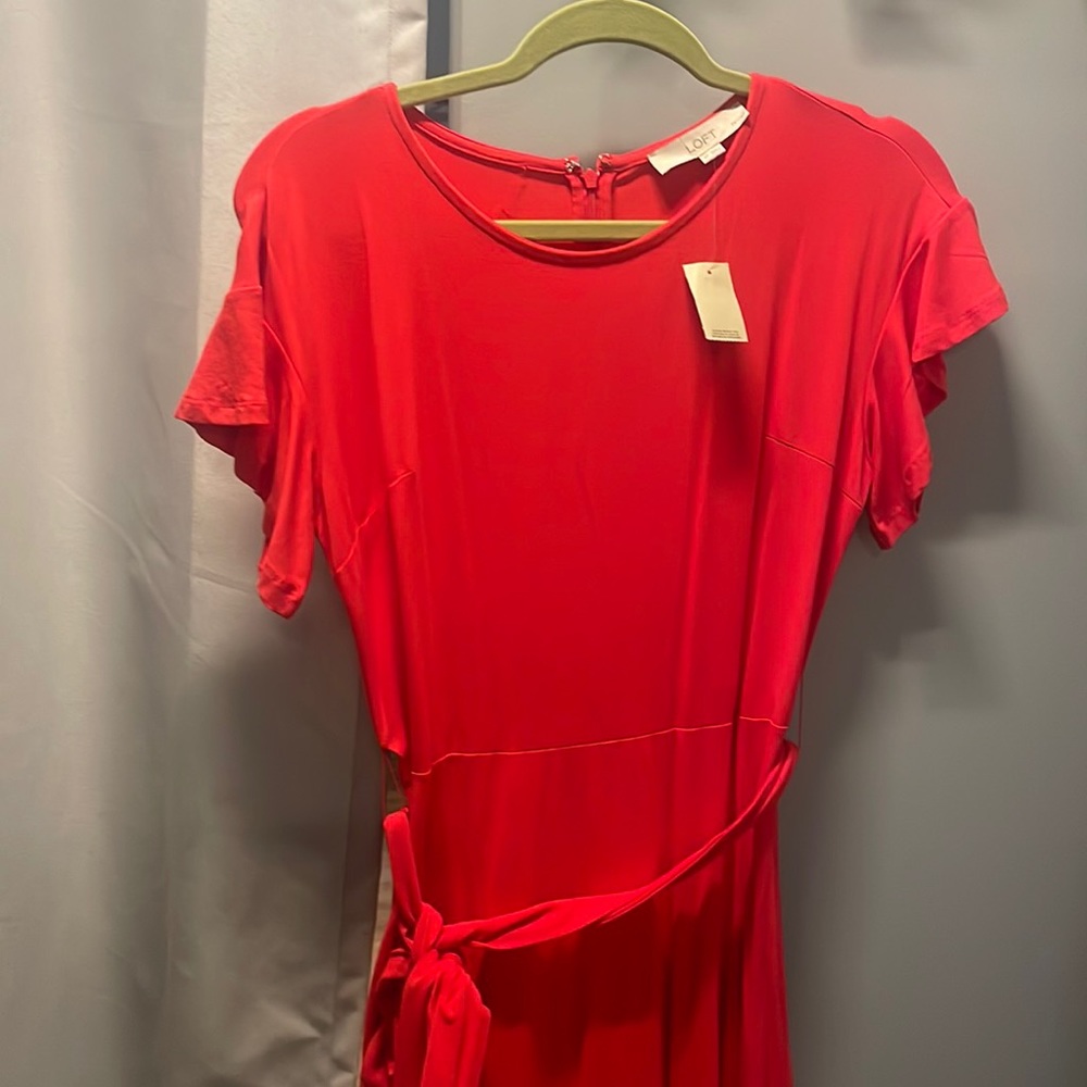 Loft 4p NWT cute red dress